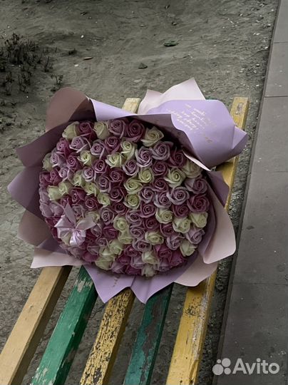 Мыльные розы,2000 за 101 розу