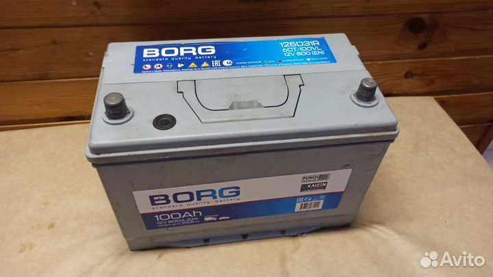 Аккумулятор borg 100ah