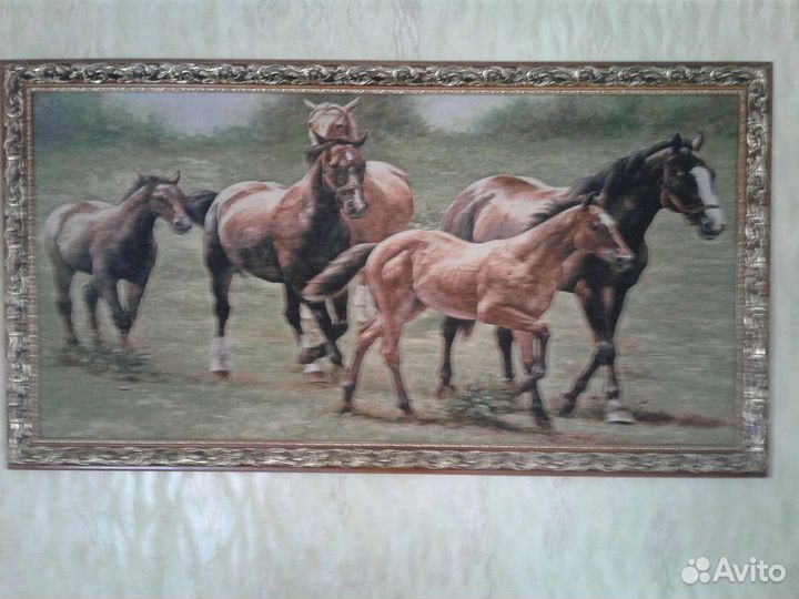 Картина в раме гобелен