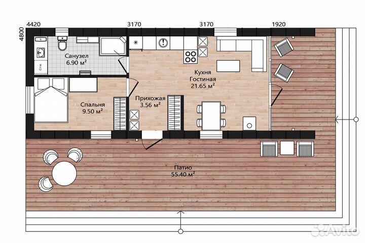 Модульный дом барнхаус - ипотека