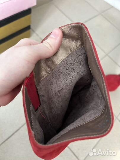 Сапоги натуральная замша демисезон 39