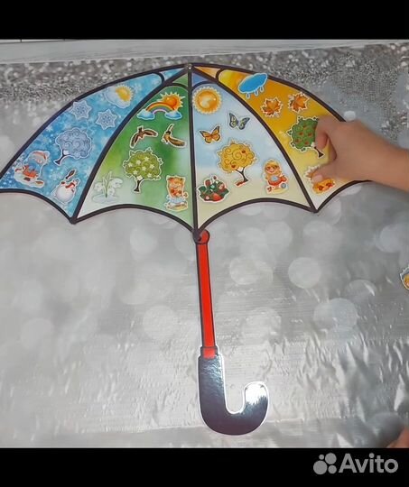 Дидактическая игра Времена года - Зонтик