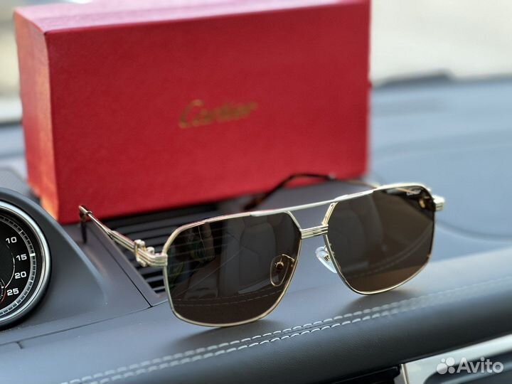 Мужские очки Cartier премиум солнцезащитные