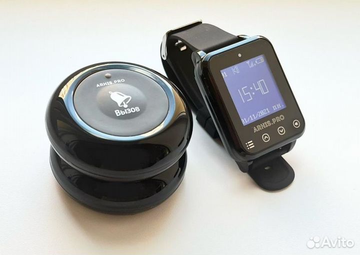 Кнопка вызова персонала и часы официанта Элит