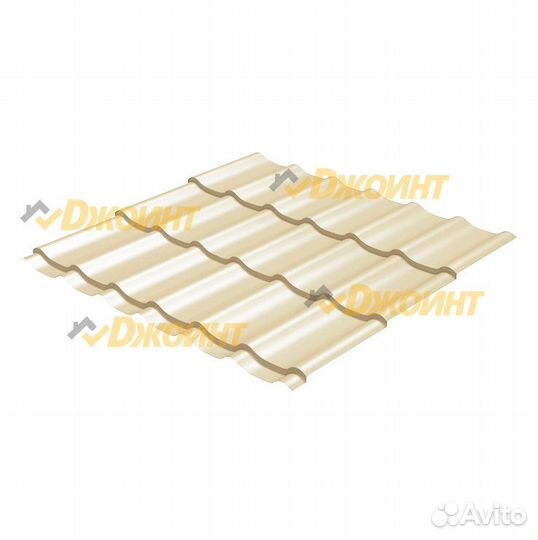 Металлочерепица 0,45 Бежевая