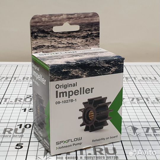 Импеллер для охлаждения Johnson Pump 1027B 09-1027B-1 57,1 мм со шлицами