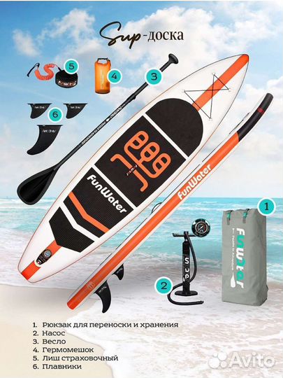 Sup-board Сапборд FunWater Koi 11,6'
