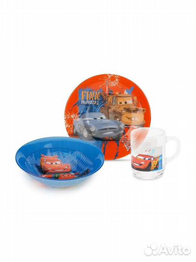 Набор посуды luminarc Cars (Тачки 2) новый