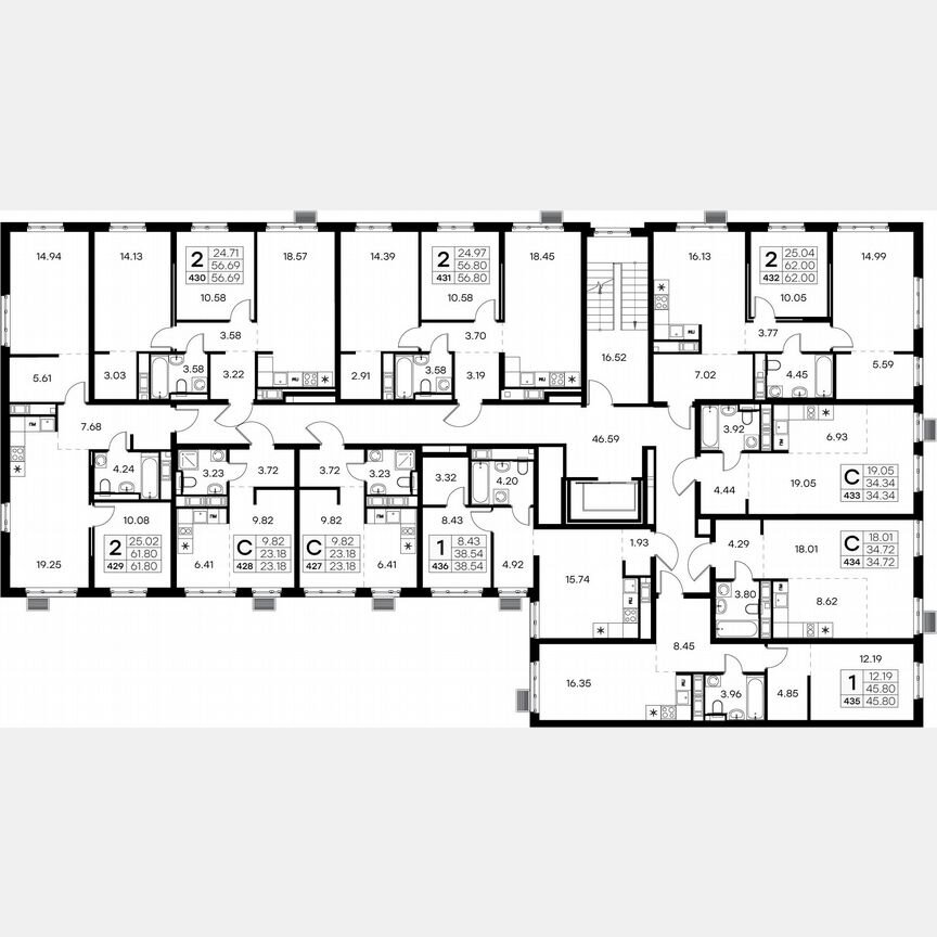 Квартира-студия, 35,9 м², 4/9 эт.