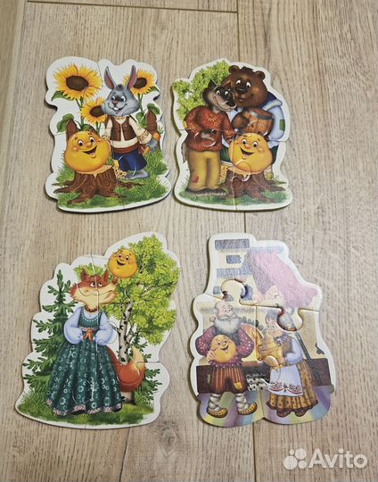 Пазлы для малышей пакетом 1-3года