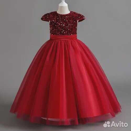 Платье праздничное в пол 134/146 см