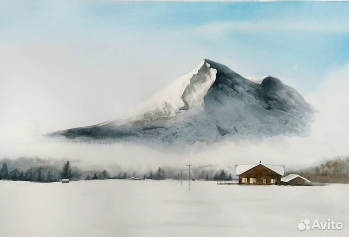 Картины в интерьер акварельные пейзажи