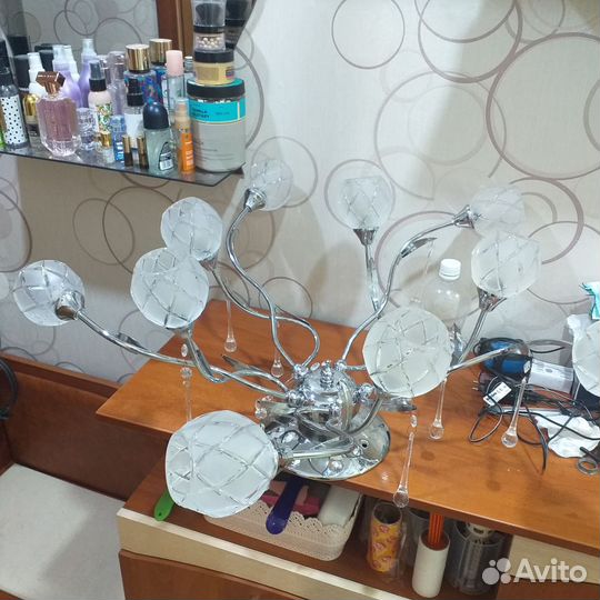 Люстра потолочная бу