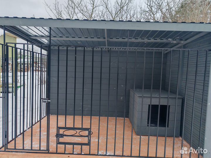 Вольер 2х3 м цвет графит