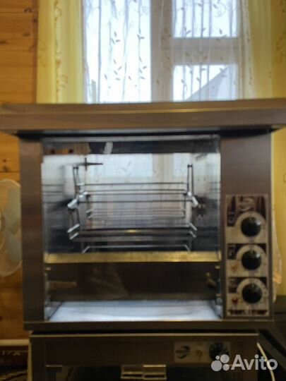 Гриль для кур,витрина тепловая, зонт вытяжной