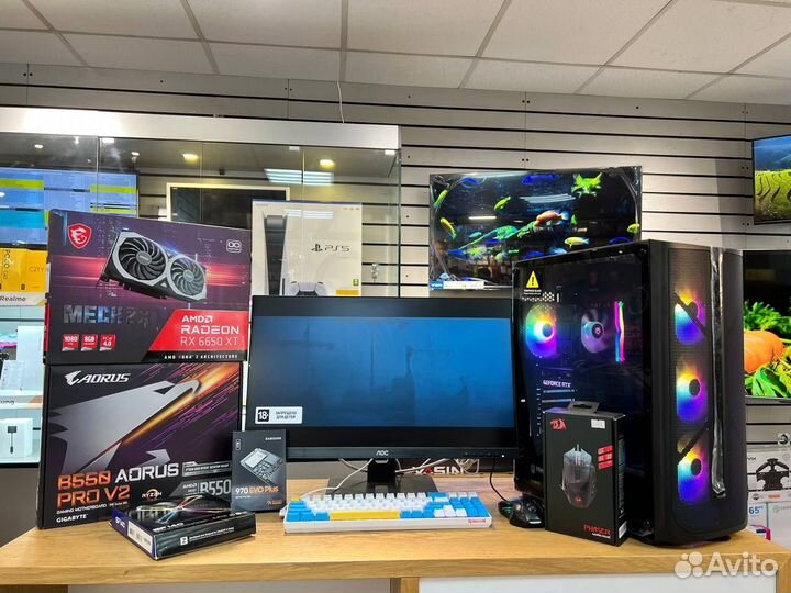 Компьютер для игр intel core i9 RTX 3060Ti/4070Ti