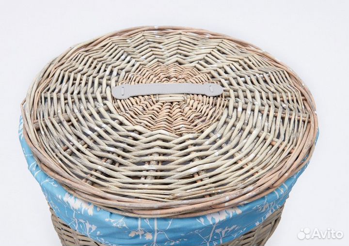 Корзина плетеная для белья большая