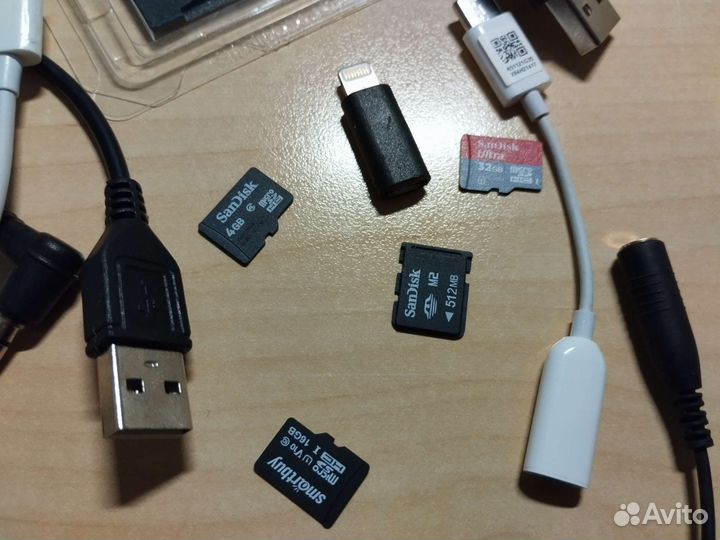 Карты памяти, кабели, адаптеры, переходники