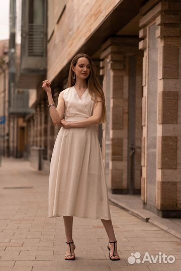 Платье льняное летнее