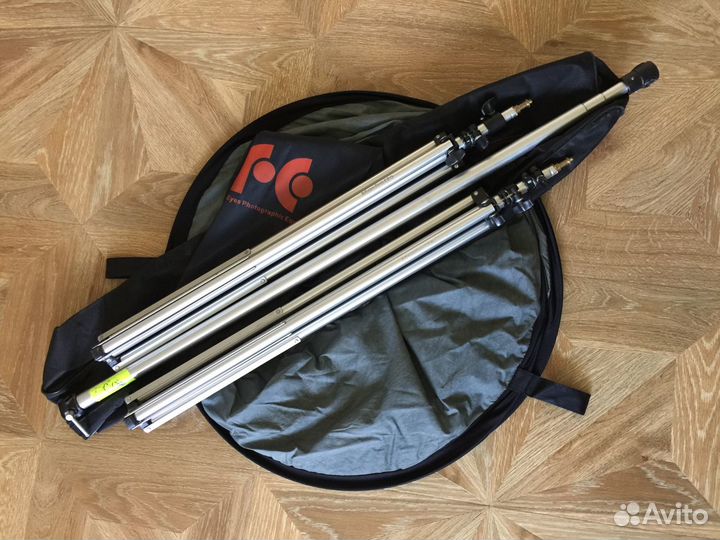 Система установки фона manfrotto, фон серый кольцо