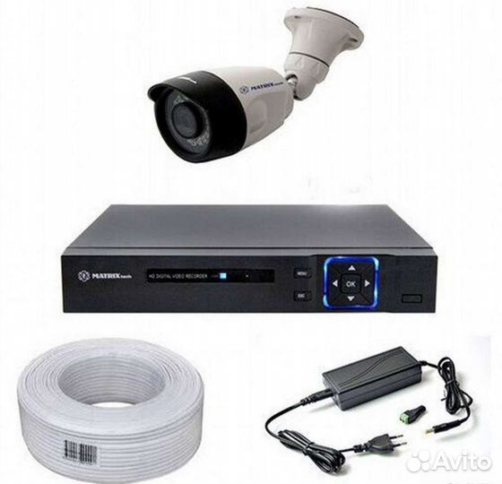 Комплект видеонаблюдения Matrixtech 1хcw1080AHD20