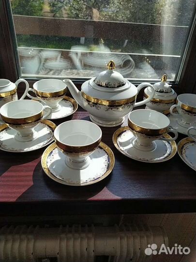 Чешский чайный сервиз, состояние нового