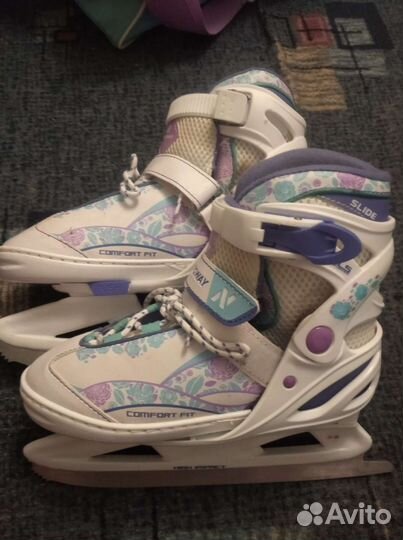 Раздвижные коньки для девочки 31-36 размера