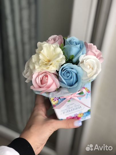 Трапеция из мыльных цветов (подарочный набор )