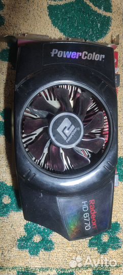 Видеокарта radeon 6770 1gb рабочая