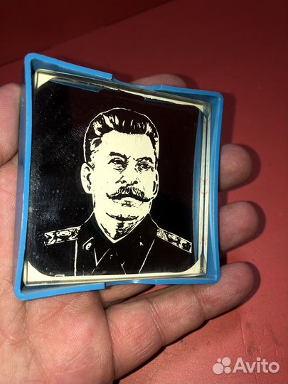 Зеркальная плакетка Сталин