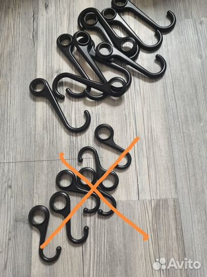 Крючки для рейлинга Икея