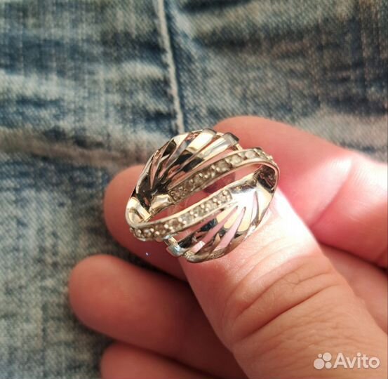 Кольцо серебро 925