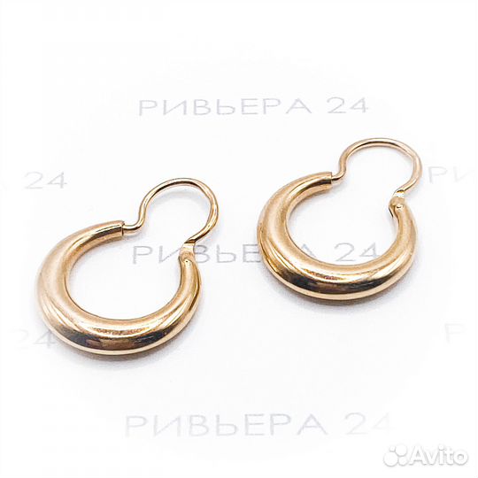 Золотые серьги 583 пробы