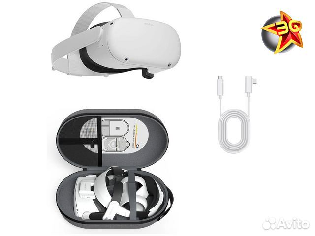 Шлем виртуальной реальности Oculus Quest 2 256GB+к