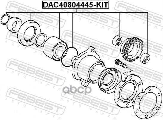 DAC40804445KIT к-т подшипника ступ. зад Toyota