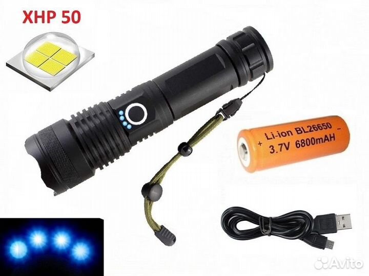 Мощный фонарь ручной MX-X71-P50 новый