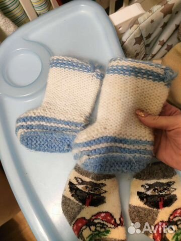 Носочки детские вязаные