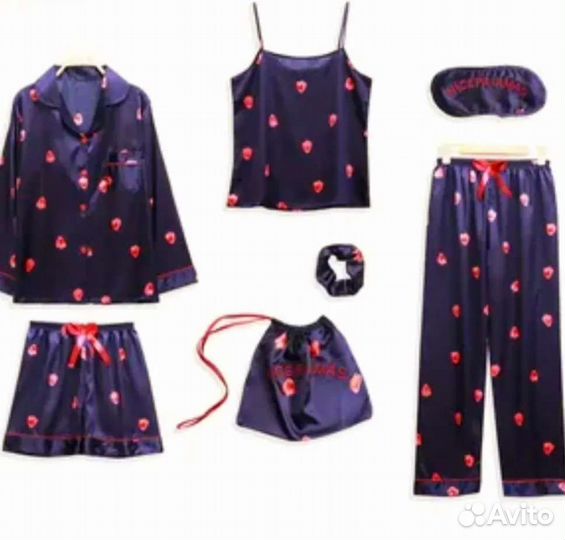 Атласный комплект из 7 предметов