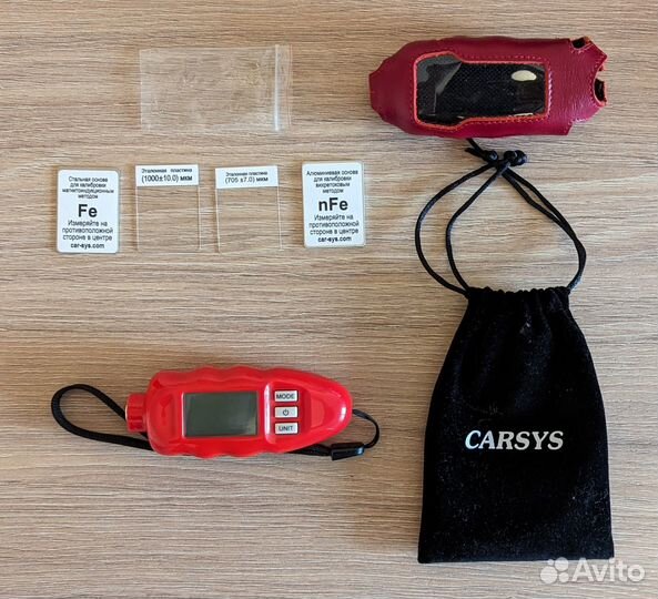 Толщиномер carsys DPM-816 PRO с чехлом (красный)