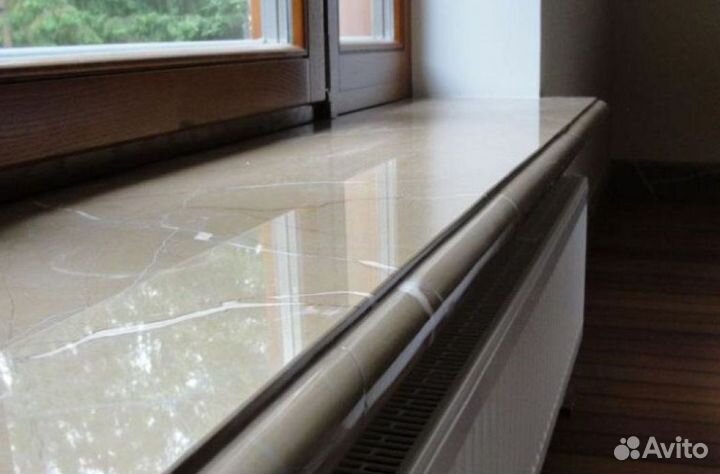 Подоконник из искусственного камня для дома