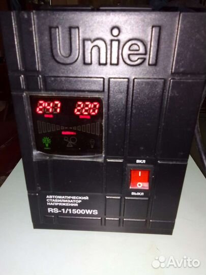 Стабилизатор напряжения Uniel RS - 1/1500 WS