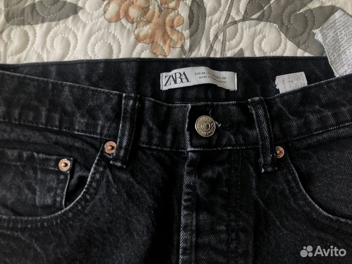 Джинсы zara 38 прямые