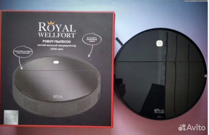 Royal Робот пылесос royal wellfort VT-33, черный