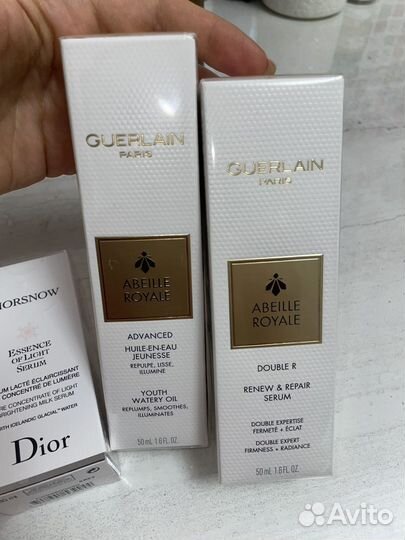 Крема и сыворотки Dior, Givenchy, guerlain