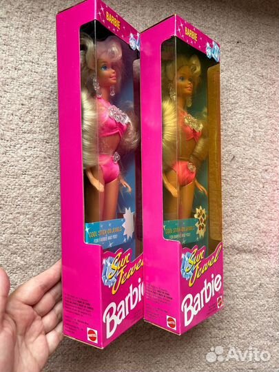 Barbie & Teresa & Skipper & Ken Sun Jewel 1993 nrf