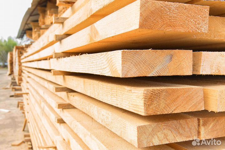 Доска из сосны без сучков 50х100х6000мм