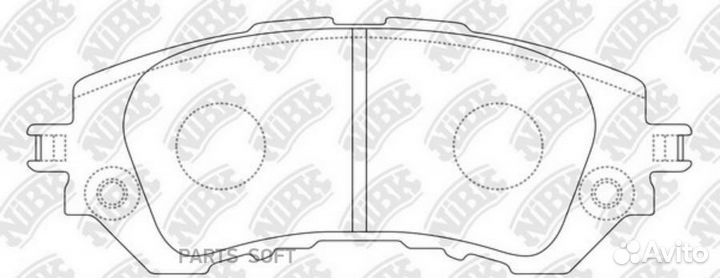 Nibk PN21004 Тормозные колодки дисковые