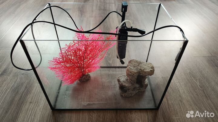 Аквариум без крышки 30-35 л с фильтром