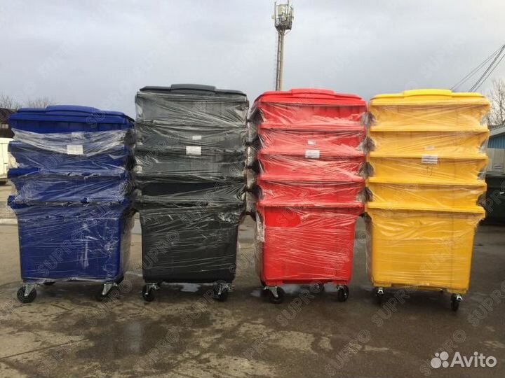 Мусорный бак 1100л Ш3519