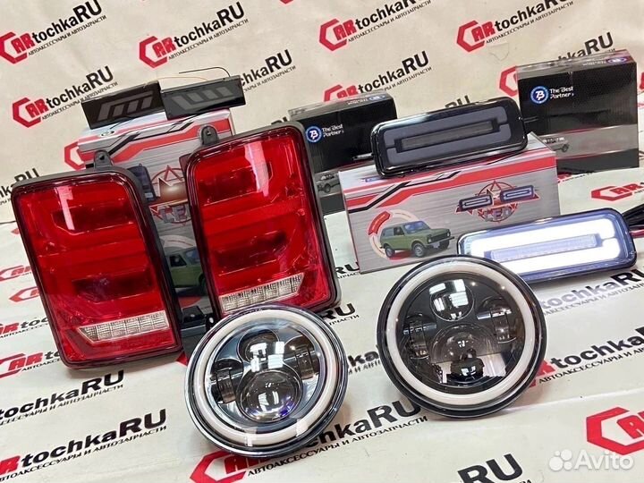 Комплект тюнинга оптика Нива 4x4 нива урбан ренд